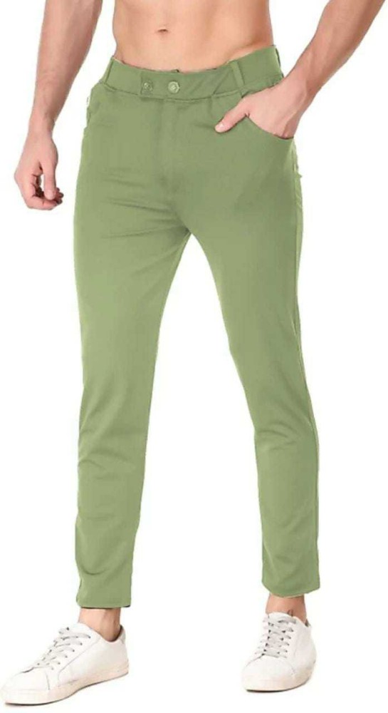 white luxury Slim Fit Men Light Green Trousers  Buy white luxury Slim Fit Men  Light Green Trousers Online at Best Prices in India  Flipkartcom