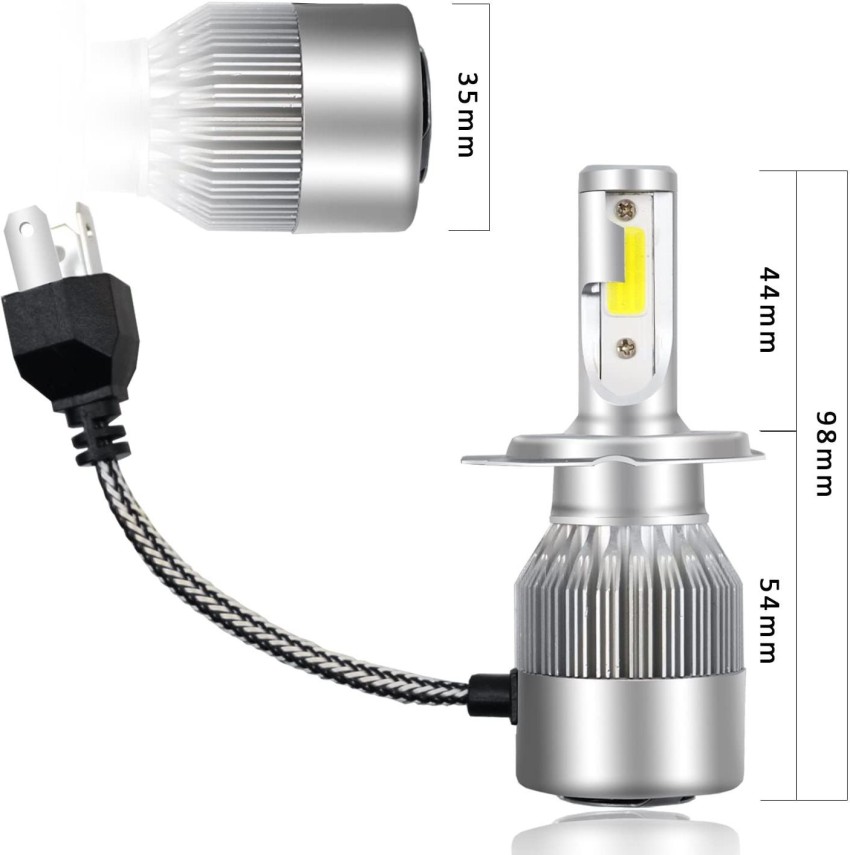 SUPRAMA H4 C6 Led Headlight Bulb 36W/3800LM Vehical HID Kit