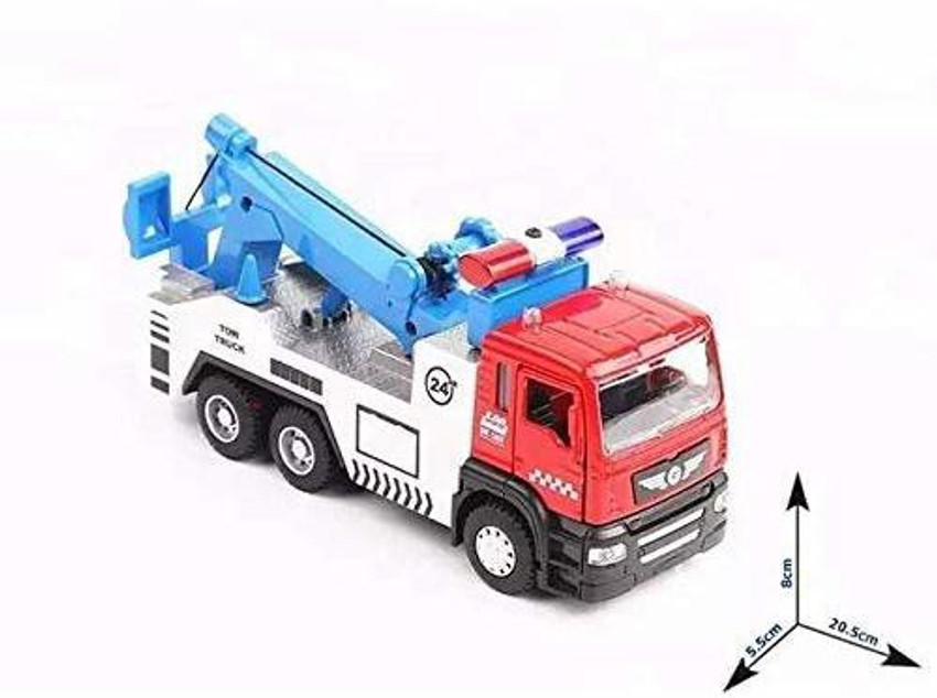 LAKSH FASHION Pull Back Vehicles Tow Truck Toy for Kids Friction Power Toy Tow Trucks for 3 Years Old Boys and Girls Sound Truck Toy for Kids with Car Pull