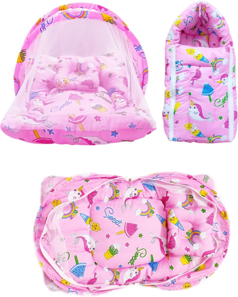 Baby sleeping bag hot sale with mosquito net