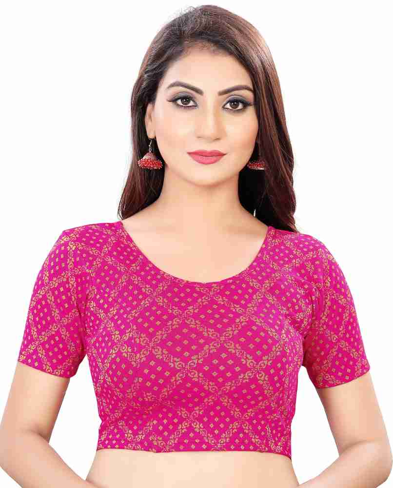 HAJARI CREATION U-Neck Women Blouse - Buy HAJARI CREATION U-Neck Women  Blouse Online at Best Prices in India