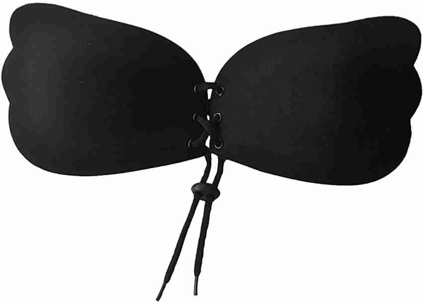 Buy VANILLAFUDGE Women's Silicone Adhesive Stick-on Push Up Strapless  Invisible Backless Bra (Skin) bra, bra for women, without strap bra