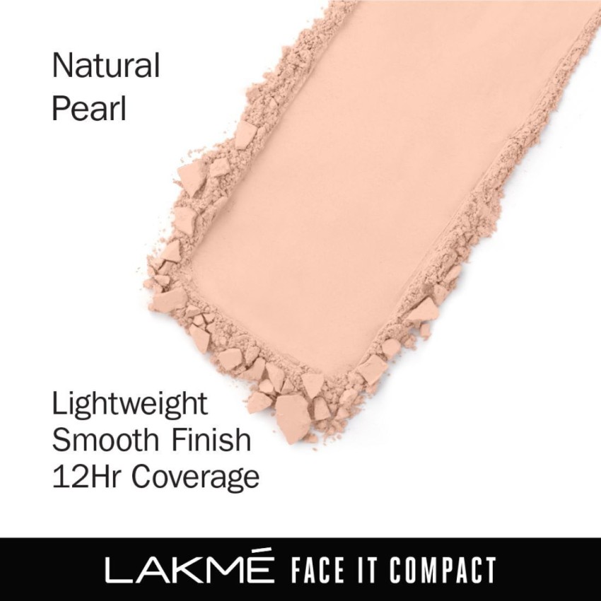 Lakmé Face It Compact Powder, Lightweight, Blendable,12hr Coverage