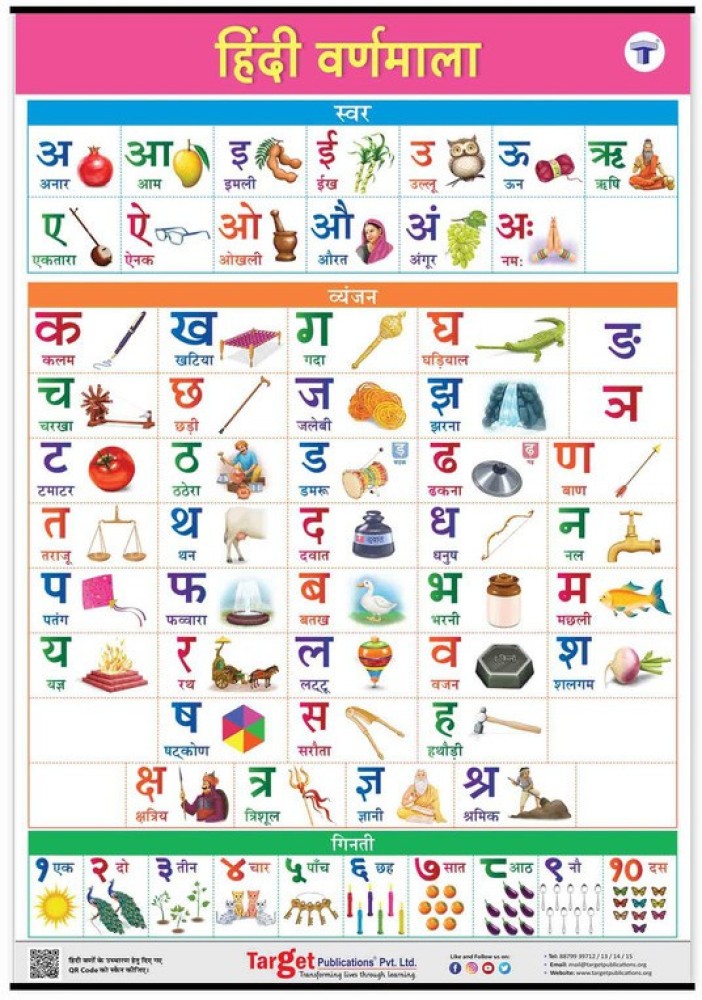 Hindi Alphabets Worksheet  Kidschoolz