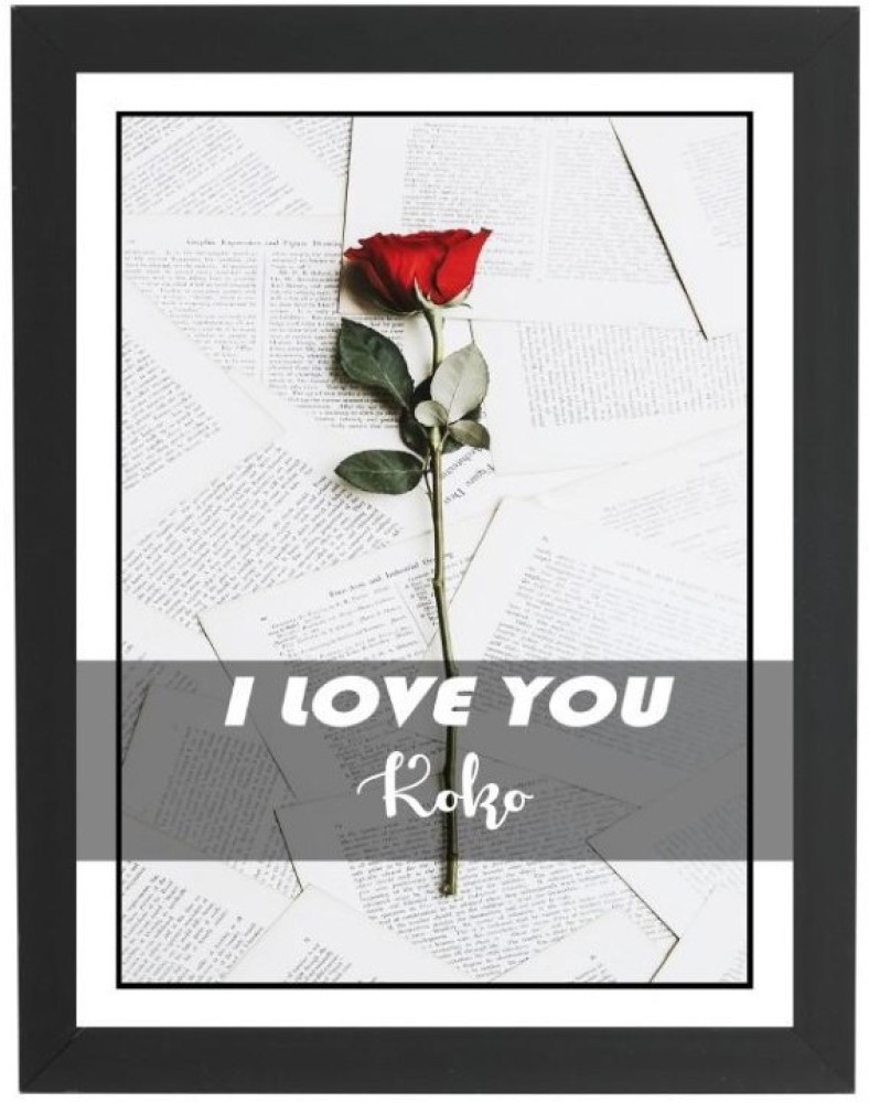 Beautum I Love You Koko Name Love You Printed Unique Digital Reprint 9inch  x 13inch Painting Model No:CMGHP009956 Digital Reprint 13 inch x 9 inch  Painting Price in India - Buy Beautum