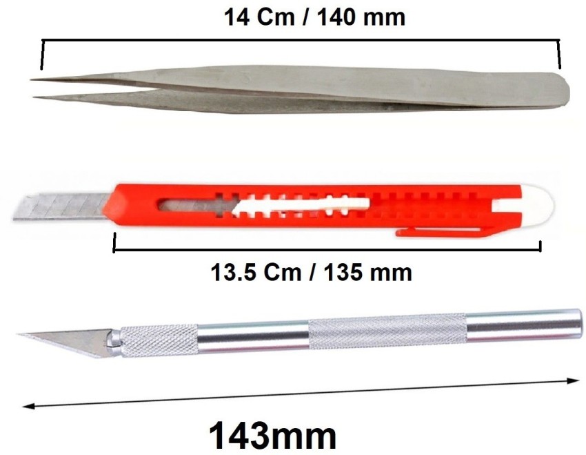 WOWSOME Detail Pen Knife Metal Handle With 5+1 Interchangeable Sharp Blades  and 1 cutter, 1 steel tweezer for Art and Craft Work Multipurpose Paper  Crafting Tool Price in India - Buy WOWSOME