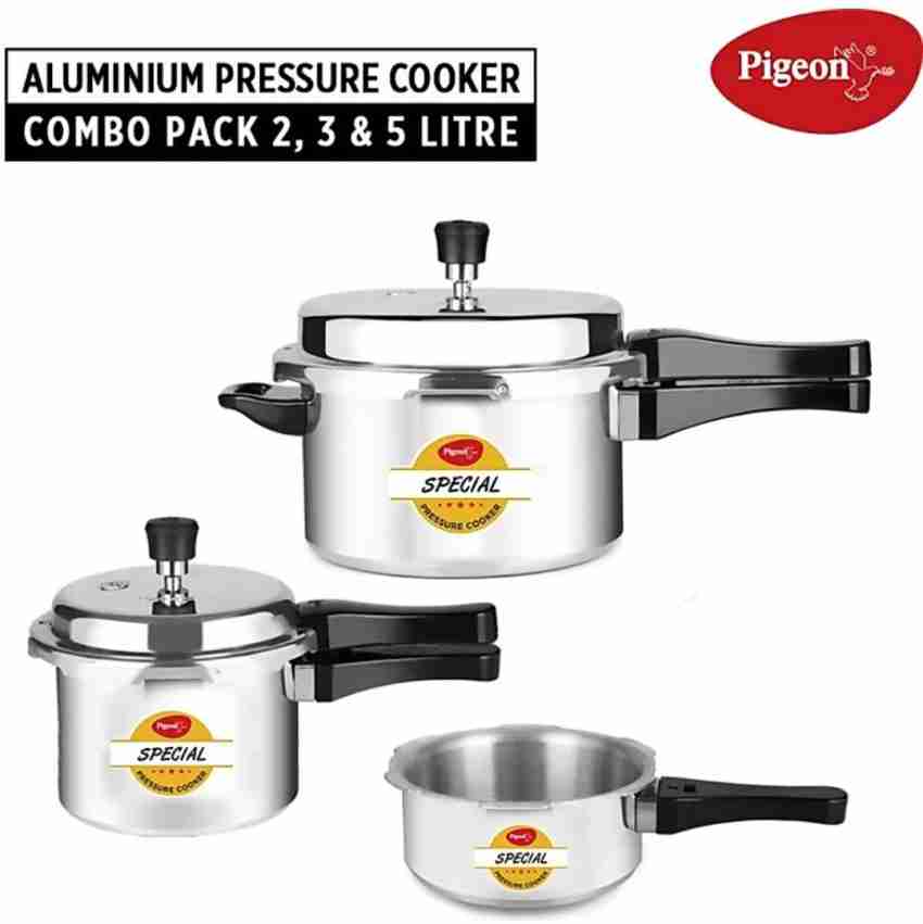 Pigeon 2 L 3 L 5 L Pressure Cooker Price in India Buy Pigeon 2