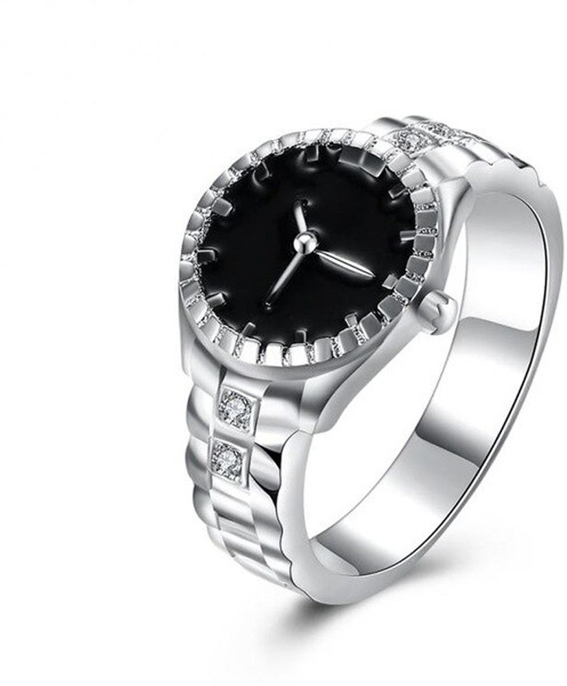 Jewels Galaxy Valentine Gift Brass Silver Plated Ring Price in