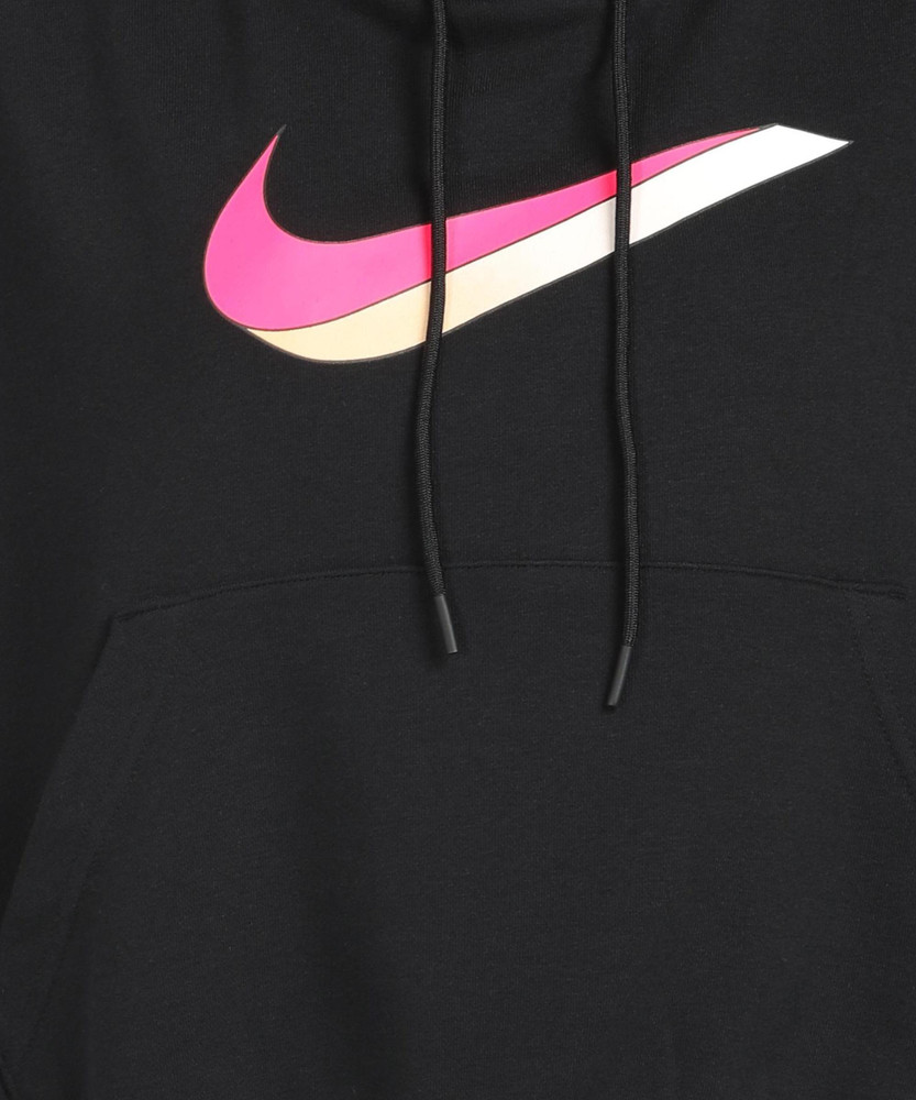 Pink and black nike hoodie online