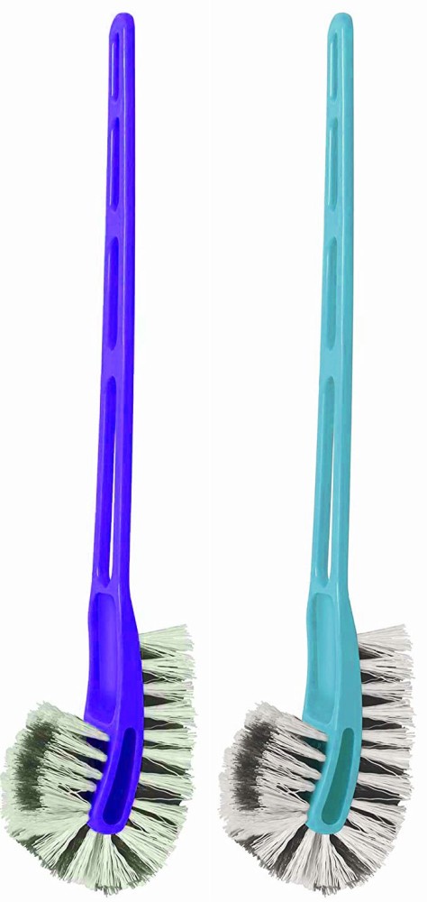 Mohprit Plastic Broom Toilet Brush and Bathroom Scrubber Brush