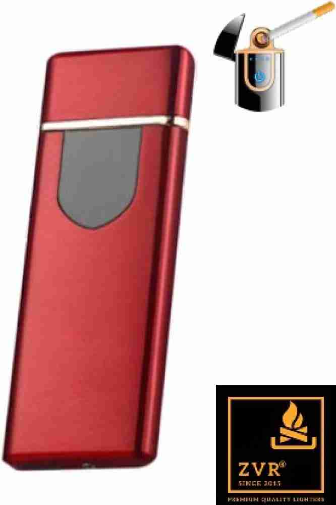 ZVR Electric Flameless Red Electronic Touch Sensor Ultra Slim USB Charging  Windproof Electronic Cigarette Lighter (Red) Cigarette Lighter Price in  India - Buy ZVR Electric Flameless Red Electronic Touch Sensor Ultra Slim