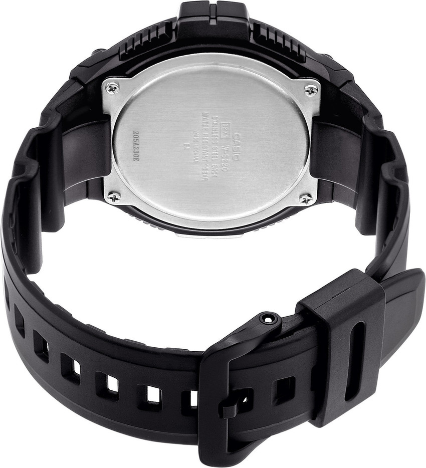 Casio stainless steel back water resistant 10 bar best sale