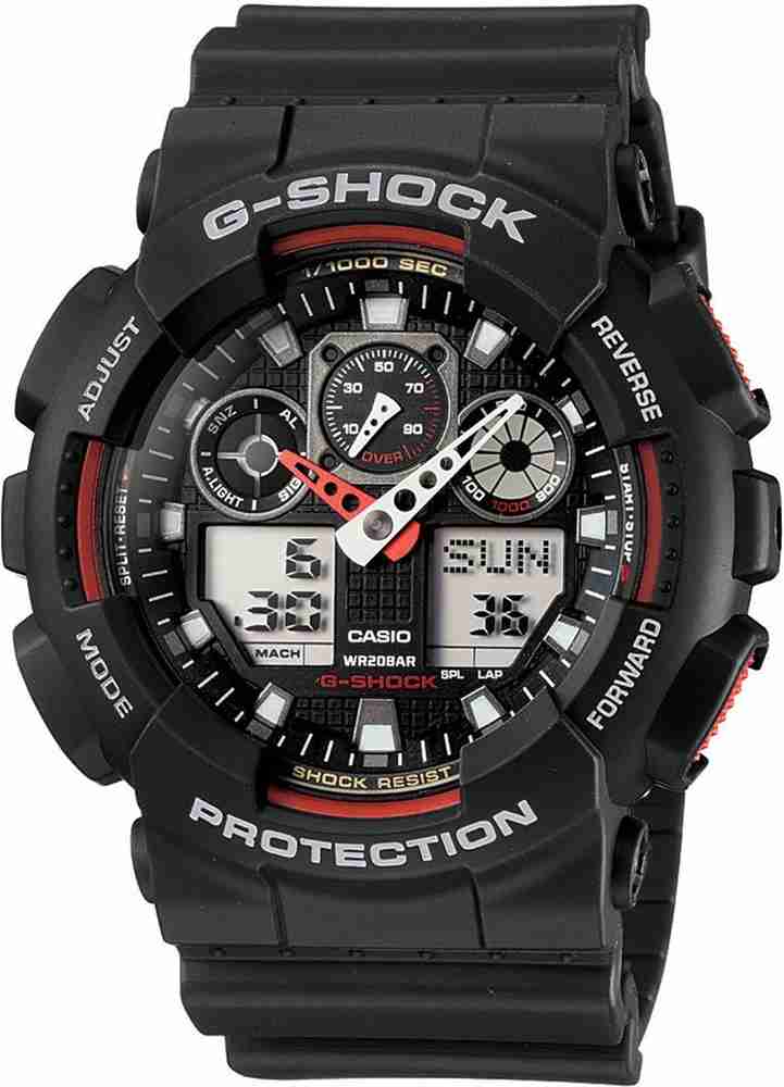 G-Shock Analog-Digital Black Dial Men's Watch - GA-100-1A4DR (G272)
