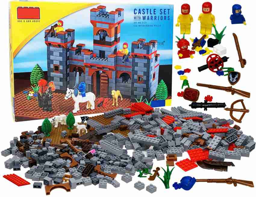 Miniature Mart Kids Construction Building Block Set With 575 Interlocking Small Blocks By Using It Build Different Types of Big Castles Forts House Or Anything In Kids Mind