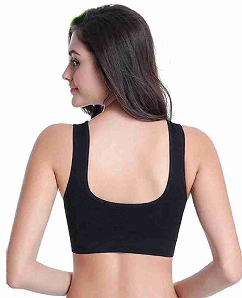 Body Safe WOMAN/GIRLS SPORT BRA FOR GYM/YOGA/RUNNING ETC. PACK OF 3 (28 To  36) Free Size Women Sports Non Padded Bra - Buy Body Safe WOMAN/GIRLS SPORT  BRA FOR GYM/YOGA/RUNNING ETC. PACK