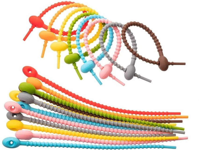Cable Ties Reusable, FGSAEOR Cord Organizer Multicolor Cable Straps,  Adjustable Fastening Hook Loop Wire Management Zip Ties Wrap Cord Organizer  for Desk Home Office (4-Inch, 50Pack): Buy Online at Best Price in UAE 