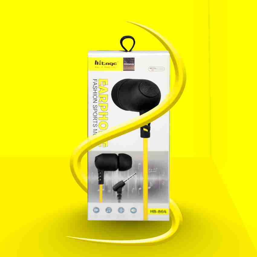 Hitage HP 864 PREMIUM LIGHT WEIGHT LOW PRICE EARPHONE Wired