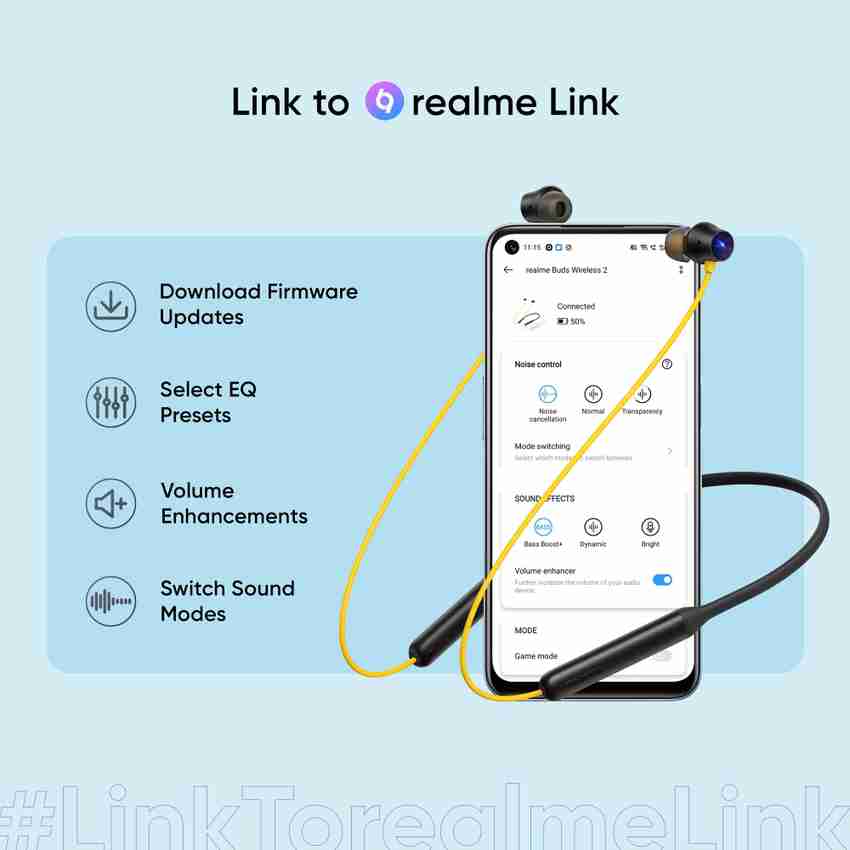 Realme buds 2 store wireless bluetooth earphones