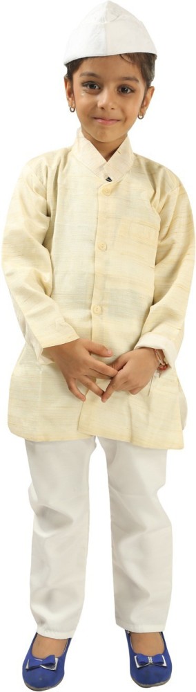 FancyDRessWaLe Nehru Ji Kids Costume Wear