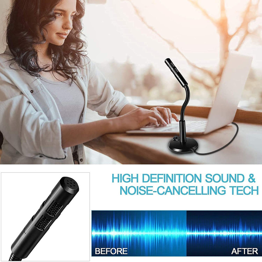 Noise cancellation online mic for pc
