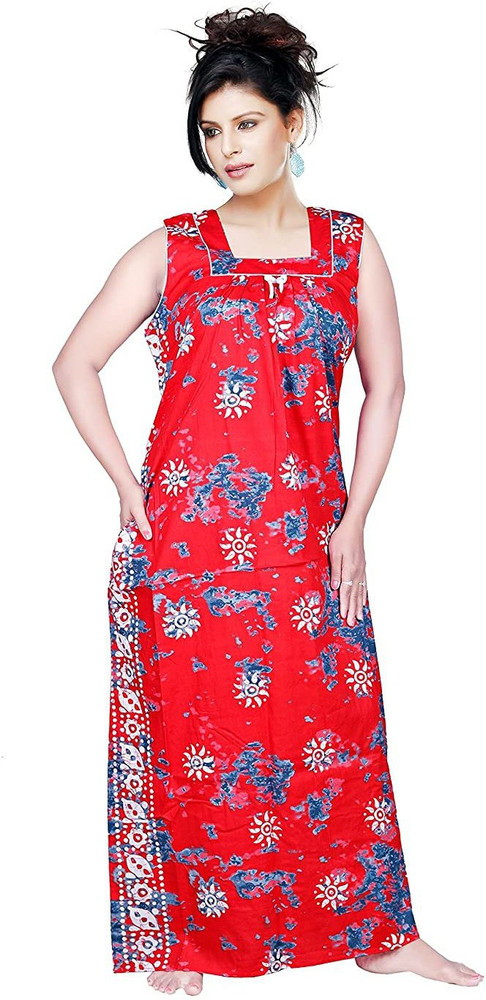 Sleeveless nighty flipkart hot sale