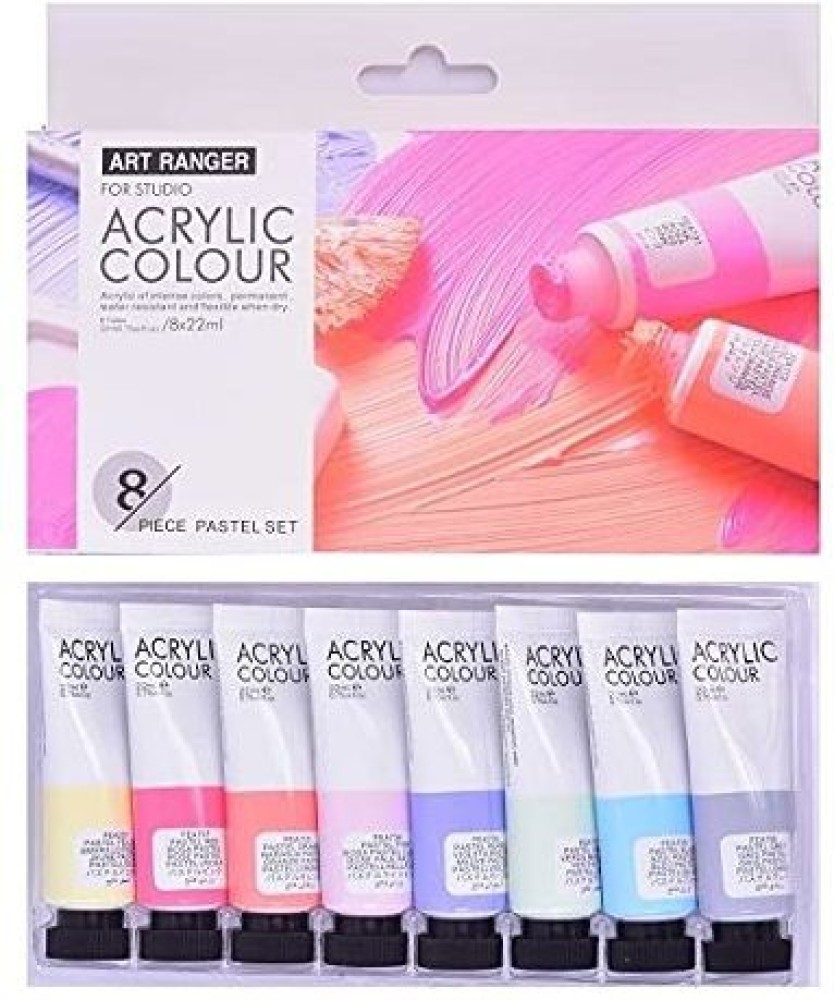 Levin Acrylic Paint Set 48 Colors 36ml, Suitable for Canvas,  Wood, MDF, Leather, Air-Dried Clay, Plaster, Cardboard, Paper and Crafts 