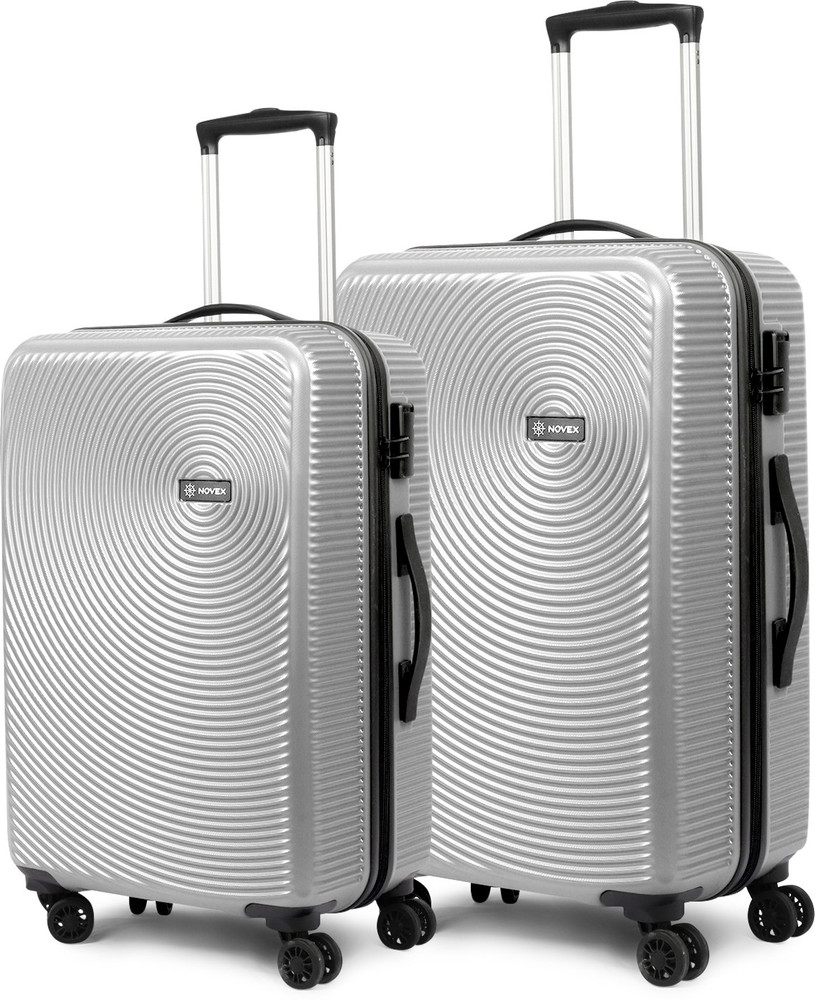 NOVEX Ivory Polycarbonate Hard Sided Luggage set of 2 Trolley Bags
