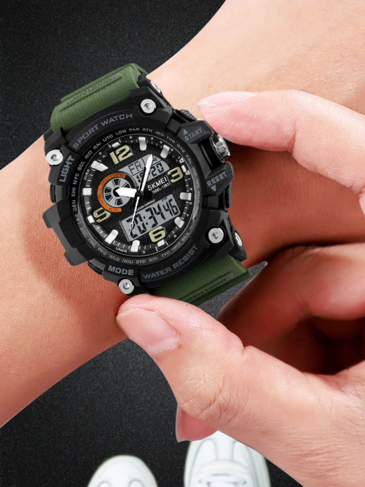 Nakshu 1283 Green Water Shock Resistance Alarm Digital Watch Analog Digital Watch For Men Buy Nakshu 1283 Green Water Shock Resistance Alarm Digital Watch Analog Digital Watch For Men Skmei 1283 Black...