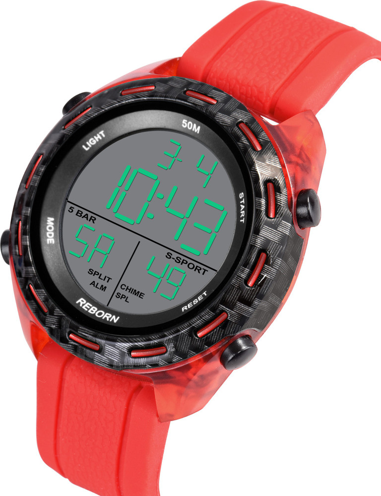 AQTEX Analog Watch For Men Buy AQTEX Analog Watch For Men 9096 Orange Strep With Water Resistance Reborn Digital Watch For Boys Online at Best Prices in India Flipkart