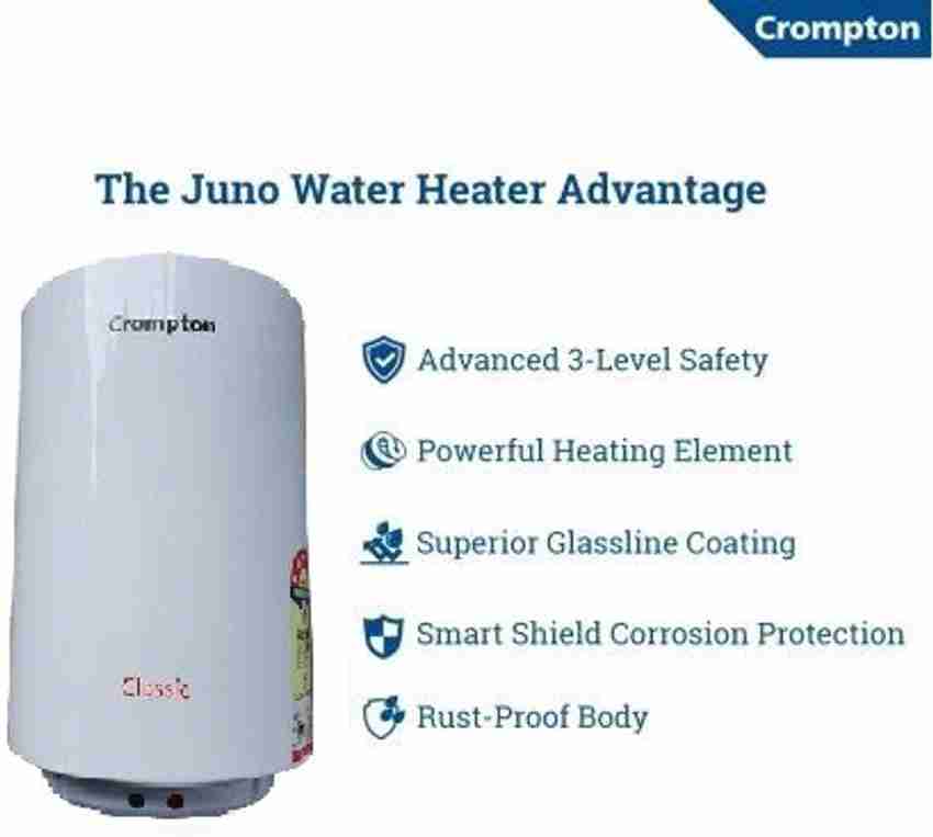 Crompton 10 L Storage Water Geyser (Classic 2910, White) Price in India -  Buy Crompton 10 L Storage Water Geyser (Classic 2910, White) online at  Flipkart.com
