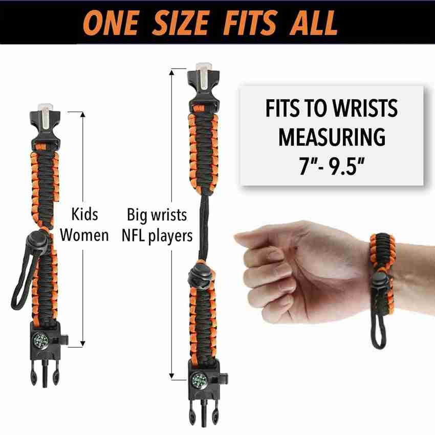 Fitroots FRPB01 Paracord Bracelet 4 in 1 Emergency Tactical