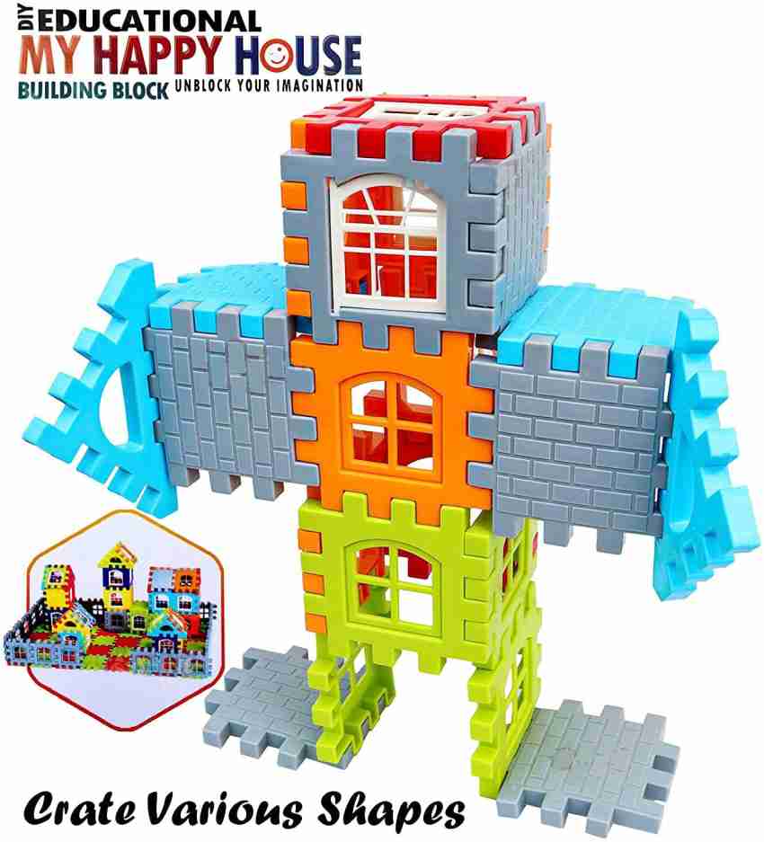 littlewish Building Blocks for Kids – 60 Pcs, Small Size House Building  Blocks with Windows, Block Game for Kids -Multicolor - Building Blocks for  Kids – 60 Pcs, Small Size House Building