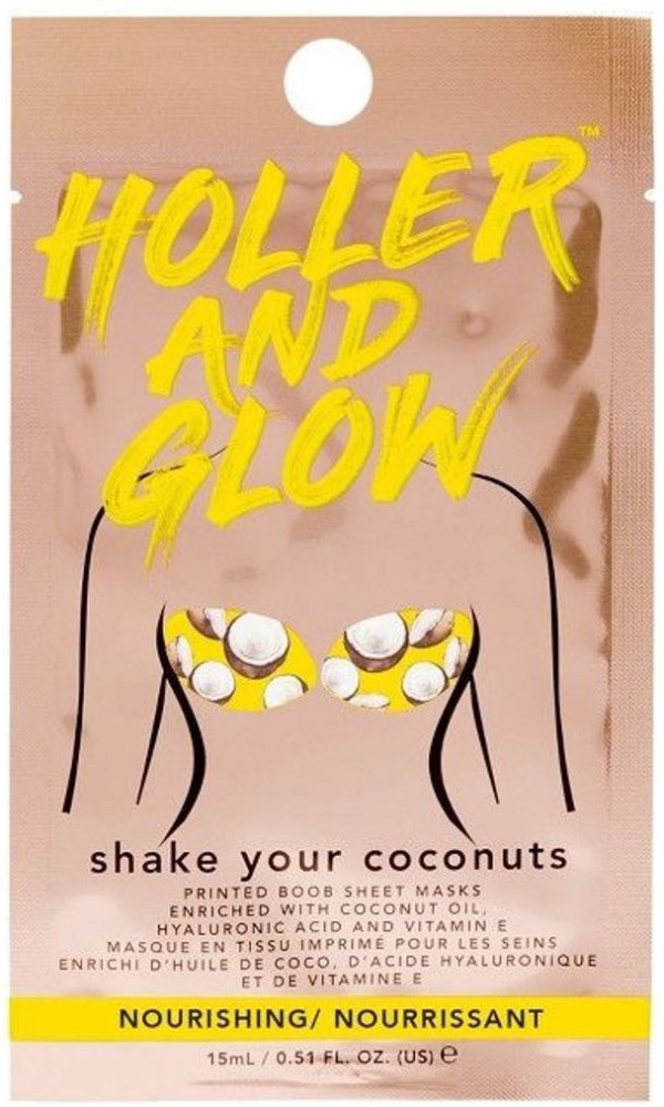Holler and Glow Shake Your Coconuts Nourishing Printed Boob Sheet