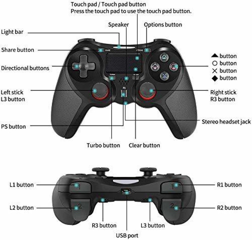 område Massage Mew Mew BVG PS4 Wireless Controller Gamepad Compatible With PlayStation 4 Built-In  Speaker & Stereo Headset Jack touch Pad (Generic) Gamepad - BVG :  Flipkart.com