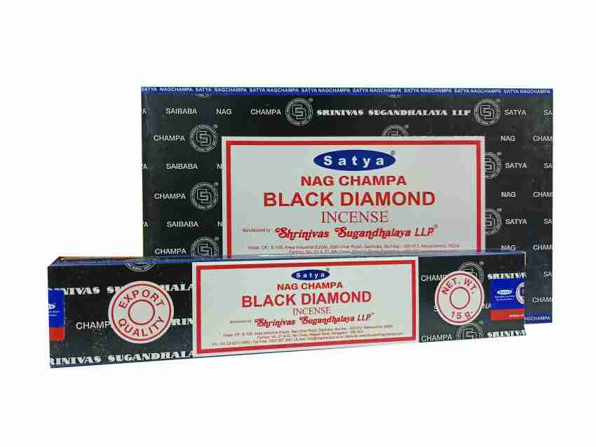 Quickcollection Satya Nag Champa Black Diamond Incense Stick Aggarbatti  Long Lasting Fragrance, + Free Incense Holder Price in India - Buy  Quickcollection Satya Nag Champa Black Diamond Incense Stick Aggarbatti  Long Lasting