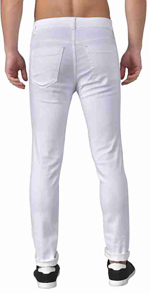 White store rough jeans