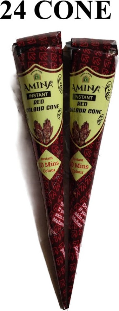 CHEMICAL FREE INSTANT RED HENNA MEHNDI TATTO CONES 2022 BRIDAL CONES RED  MEHEDI | eBay