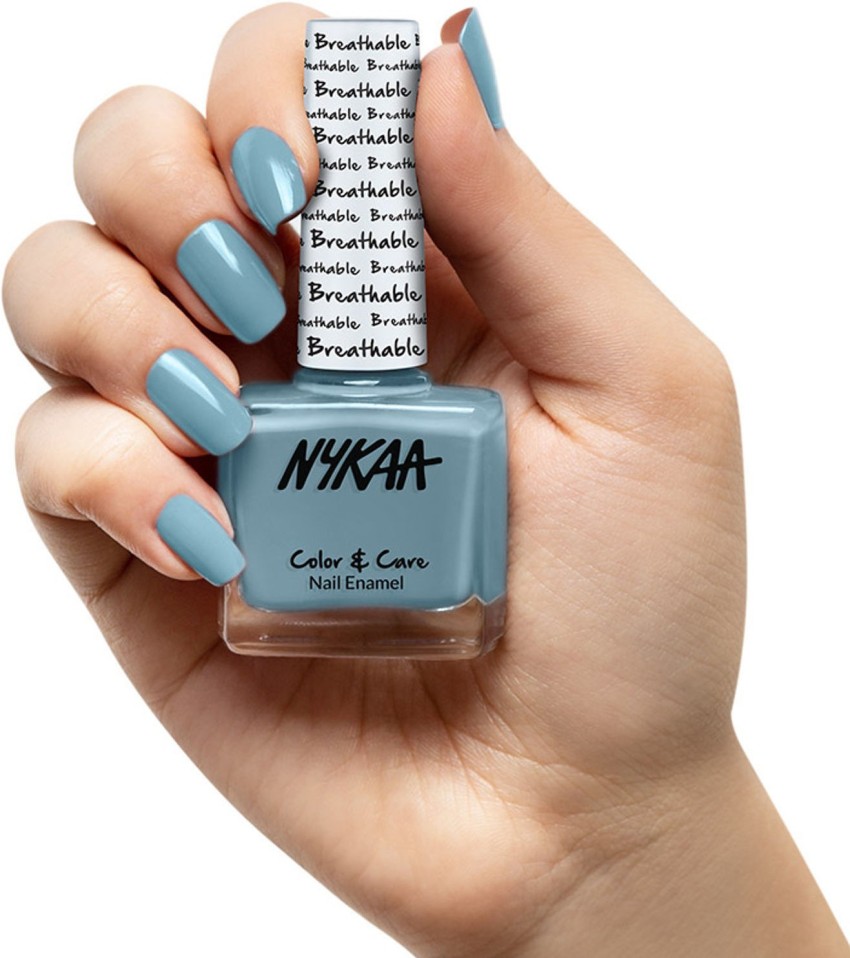 Buy Nykaa Cosmetics Breathable Nail Polish- Easy Nude+Mint Fresh+Rosy  Future+Weekend Vibes+Wine Unwind Online