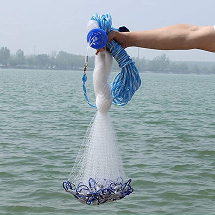 Presto Life Easy Hand Throw 32 Pcs Galvanized Sinker Diameter 3Mtr Height  2.8 Mtr Nylon Fishing Net