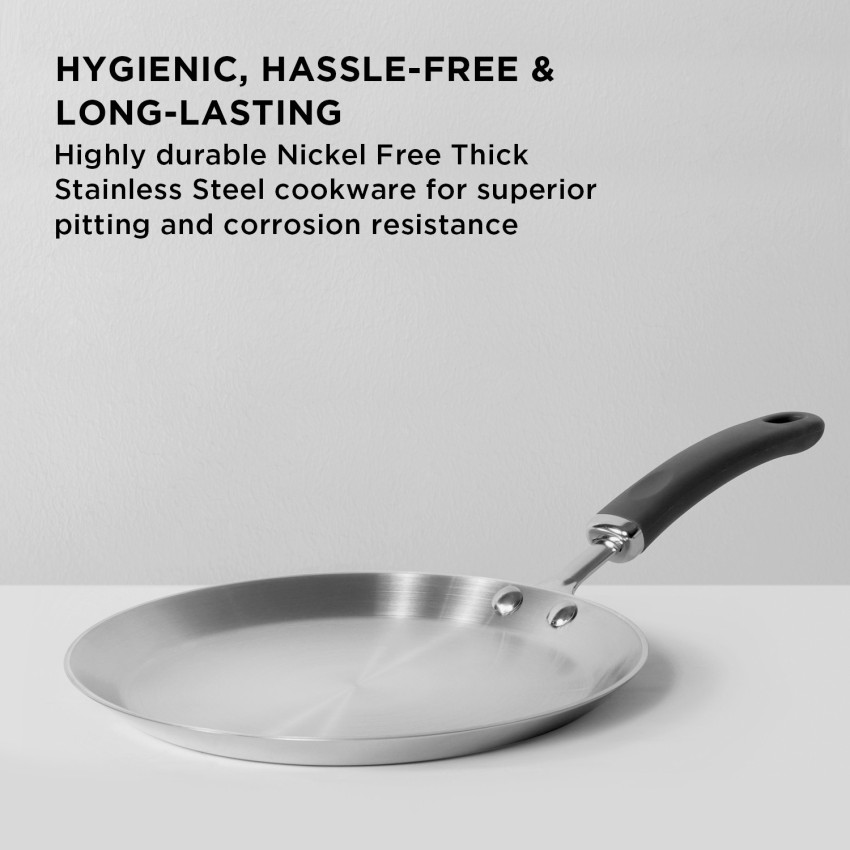 TRIVANTAGE NICKEL FREE STAINLESS STEEL TRIPLY COOKWARE KADAI - 26 CM