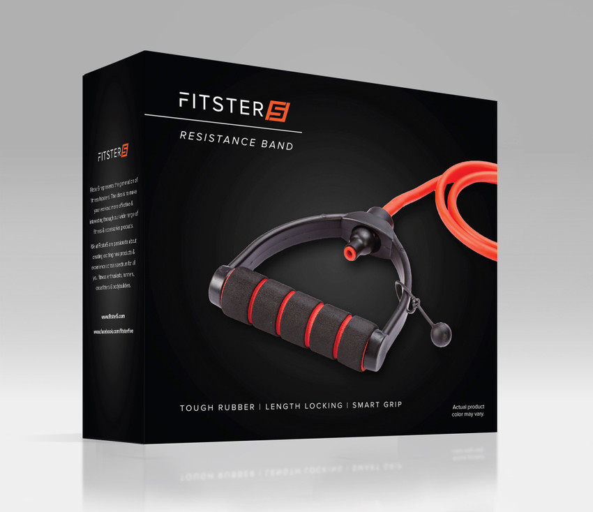 Fitster5 Premium Exercise Resistance Band with adjustable foam