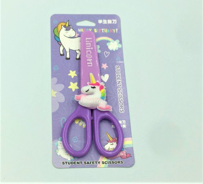 MEENAMMA Unicorn Scissors For kids Purple Color Pack of 1  Scissors - Paper Scissors