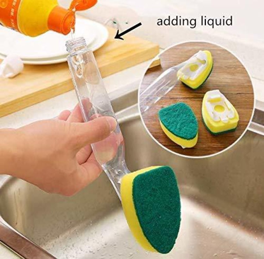 2pcs Eraser Sponge Scrubber Household sponges Washing Sponge scouring  Sponge Pads Kitchen dishwashing Wand Household Cleaning sponges Wash Sponge  with