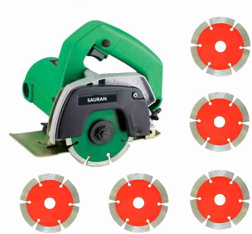 Sauran CM4 Cutter Machine(Marble/Granite/Concrete/Tile/Wood Cutter) with 5  Wood cutting wood blade Marble Cutter (1050 W) : : Home Improvement