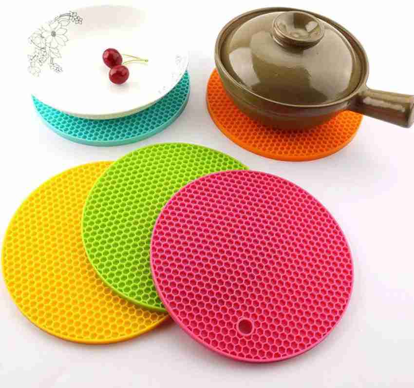 Rectangle Heat Resistant Mat Silicone Non-slip Kitchen Trivet Pot Pan  Holder Pad