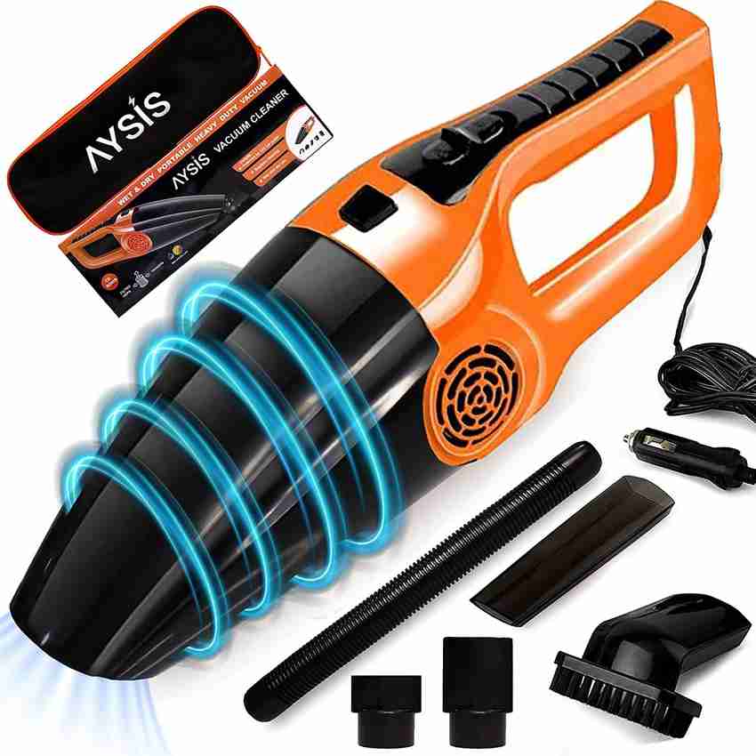 Coroid 12V High Power Wet Dry Portable Handheld Car Vacuum Cleaner with 4.5M Power Cord Car Vacuum Cleaner Car Vacuum Cleaner with 2 in 1 Mopping