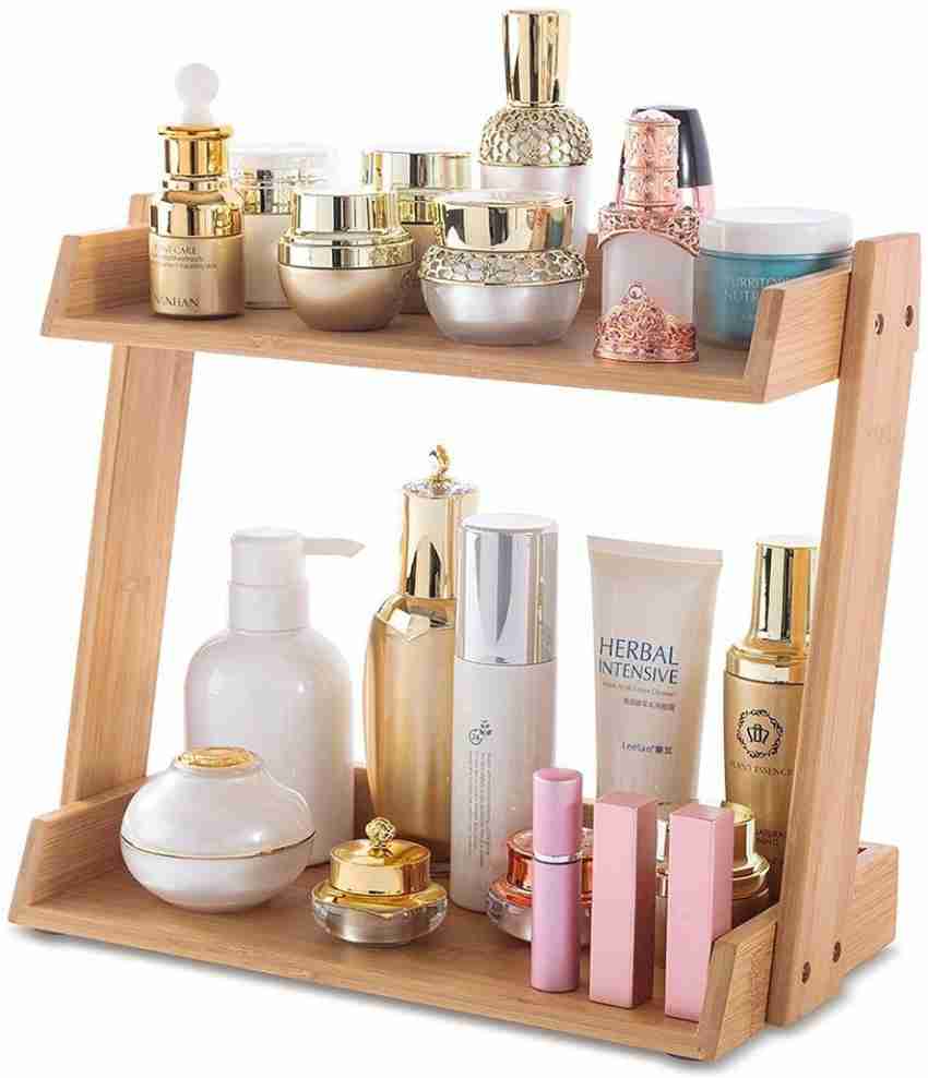  Makeup Storage Organizer Wood Makeup Organizer Box, Lipsticks  Holder Rack, with Drawer and Tabletop for Storing Palettes, Brushes,Skincare  and More, Cosmetic Storage Box for Bedroom and Bathroom Cosme : Beauty 