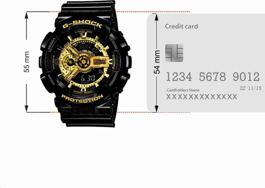 G shock black outlet and gold watch price