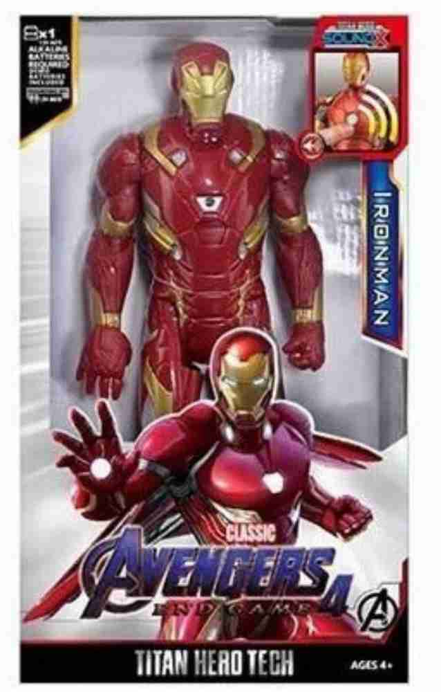 TOYICO Avengers Iron Man Action Figure 12 inches Infinity war Toy Age 4 Years Up Battery Operated Avengers Iron Man Action Figure 12 inches Infinity war Toy Age 4 Years