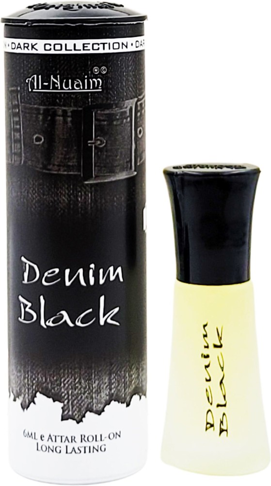 Al Nuaim Exclusive Series Denim Black Alcohol Free Attar Roll On 6ml Floral Attar